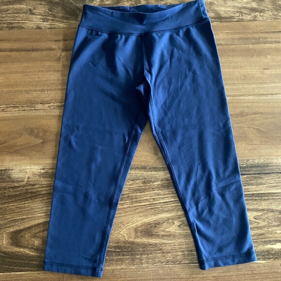 Ivivva Navy Capri Athletic Leggings Girls' 12 - Picture 2 of 11